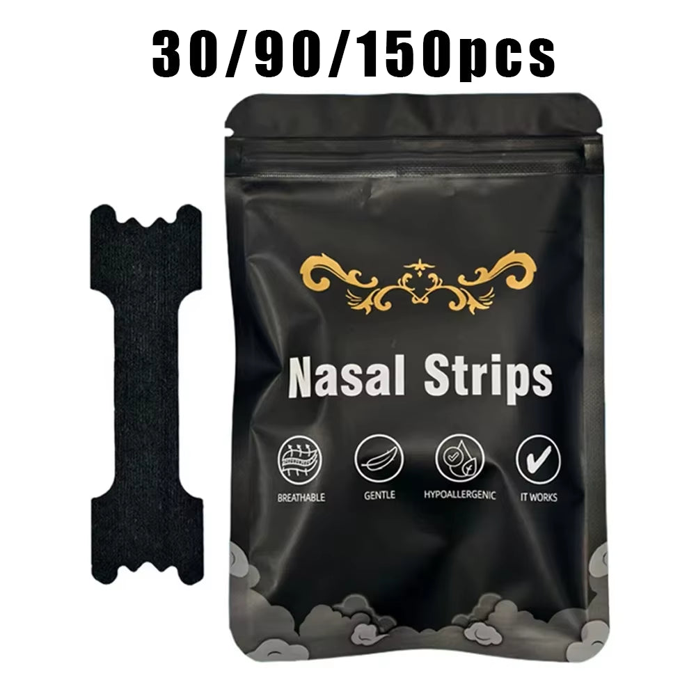 30/90/150PCS Enhanced Adhesion Sports Nasal Strips Breathable Comfortable Design Sleep Aid Non-Invasive anti Snoring Nose Patch
