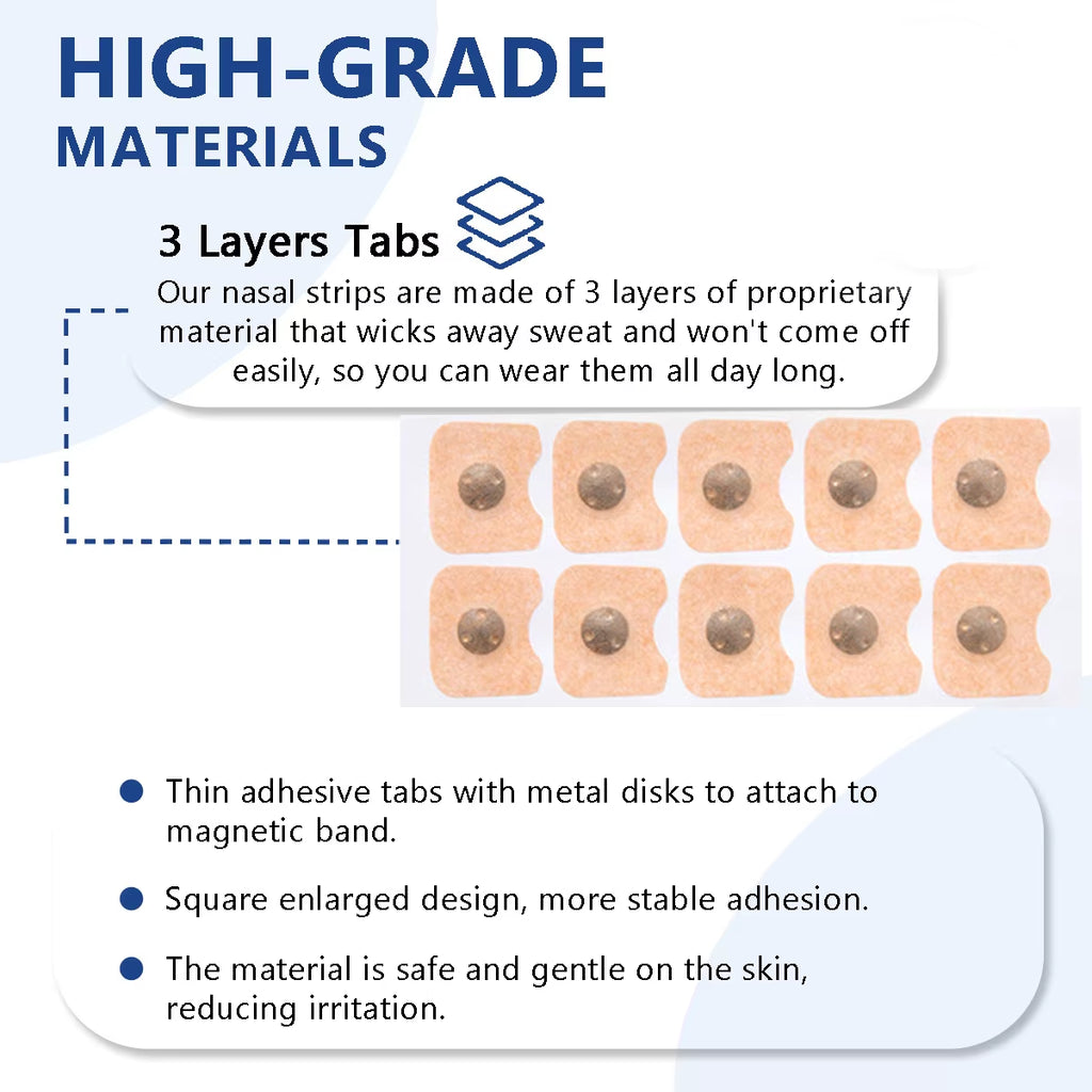 15/30Pairs Magnetic Nasal Breathing Dilators Kits Sport Nasal Dilator Boost Oxygen Intake,Breathing Refill Nose Clip