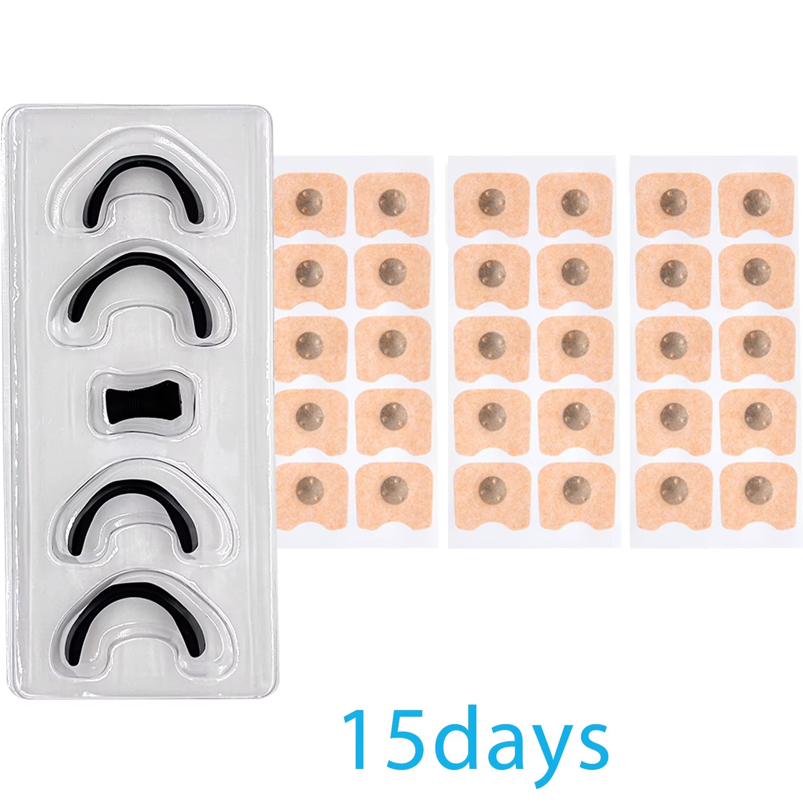 15/30Pairs Magnetic Nasal Breathing Dilators Kits Sport Nasal Dilator Boost Oxygen Intake,Breathing Refill Nose Clip